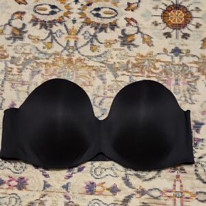 Maidenform Sleek Black Strapless Bra, Size 40D